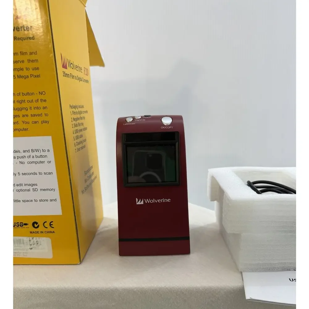Wolverine F2D 35mm Film to Digital Converter Stand-Alone Sealed Working Order